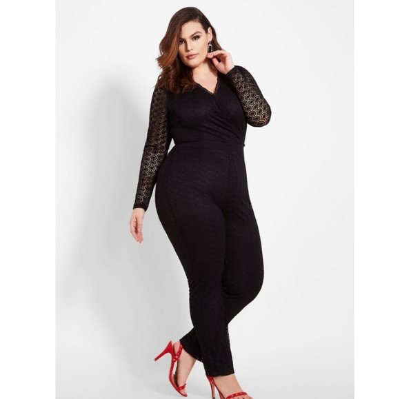Ashley Stewart Pants - Lace Jumpsuit